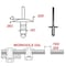 Stanley Engineered Fastening Blind Rivet, Large Flanged Head, 0.1875 in Dia., 0.44 in L, Aluminum Body, 1000 PK AD62-64BSLF - alternate 1